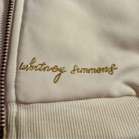 GYMSHARK X WHITNEY SIMMONS Cream Reversible Bomber-Style Jacket Size XS - Picture 9 of 16